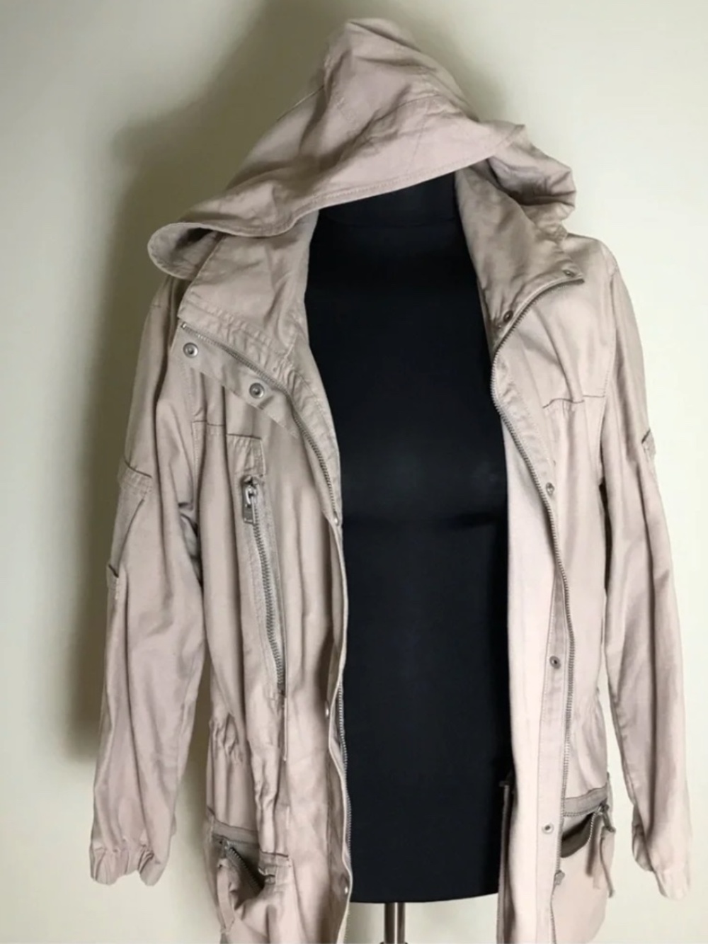 Allsaints Blush Jacket With Hood NWOT